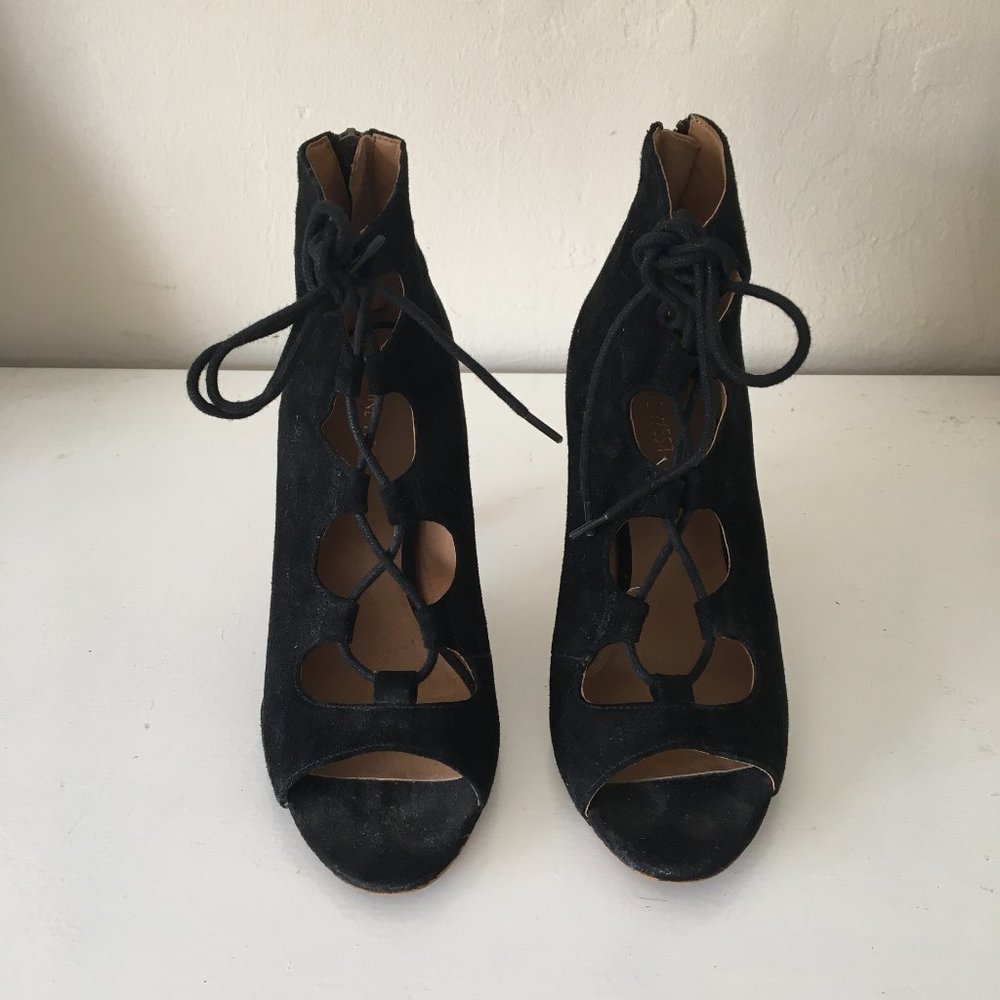 criss cross heels black